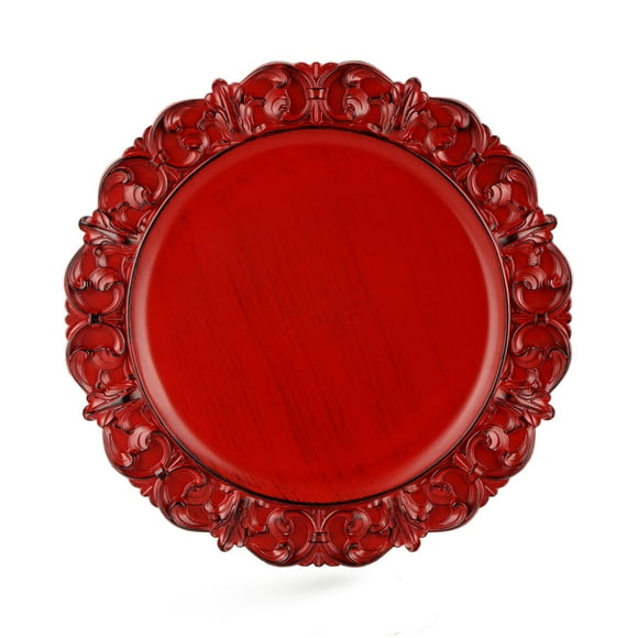 Antique White Charger Plates