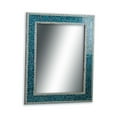 thumbnail image 6 of DecorShore 30X24 inch Crackled Glass Decorative Rectangular Mosaic Wall Mirror, Turquoise, 6 of 6