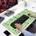 thumbnail image 2 of Long Mouse Pads for Desk,Green Cow Spot Pattern Desk Mats on Top Of Desks, Desk Mouse Pad Extra Large with 3mm Non-Slip Base and Stitched Edge for Gaming,Office,Work,Home 31.5"x15.7", 2 of 6
