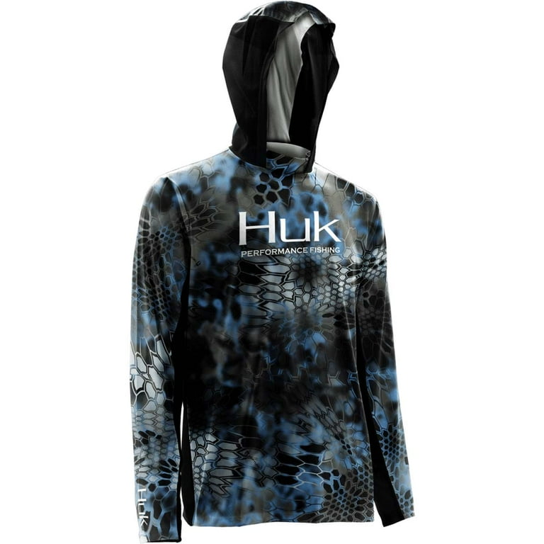 Huk Men's Icon Kryptek Neptune Small Fishing Hoodie 