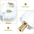 thumbnail image 3 of FONDOTIN Glass Drawer Pulls Octagonal Brass Furniture Hardware For Kitchen Drawer 6Pcs, 3 of 6