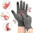 thumbnail image 1 of AIGIA Gants de Compression pour Arthrite à Écran Tactile Ajustement Confortable pour Hommes Femmes Doigts Complets pour Arthrose Rhumatoïde, 1 of 10