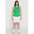 thumbnail image 3 of Womens Plus Size Basic Crew Neck Tank Top, 3 of 5