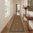 thumbnail image 2 of GENIMO 2'x3' Soft Craft Art Entryway Rug, Machine Washable Non Slip Low Pile Area Rug for Front Door Kitchen Bathroom, Muted Rust, 2 of 6