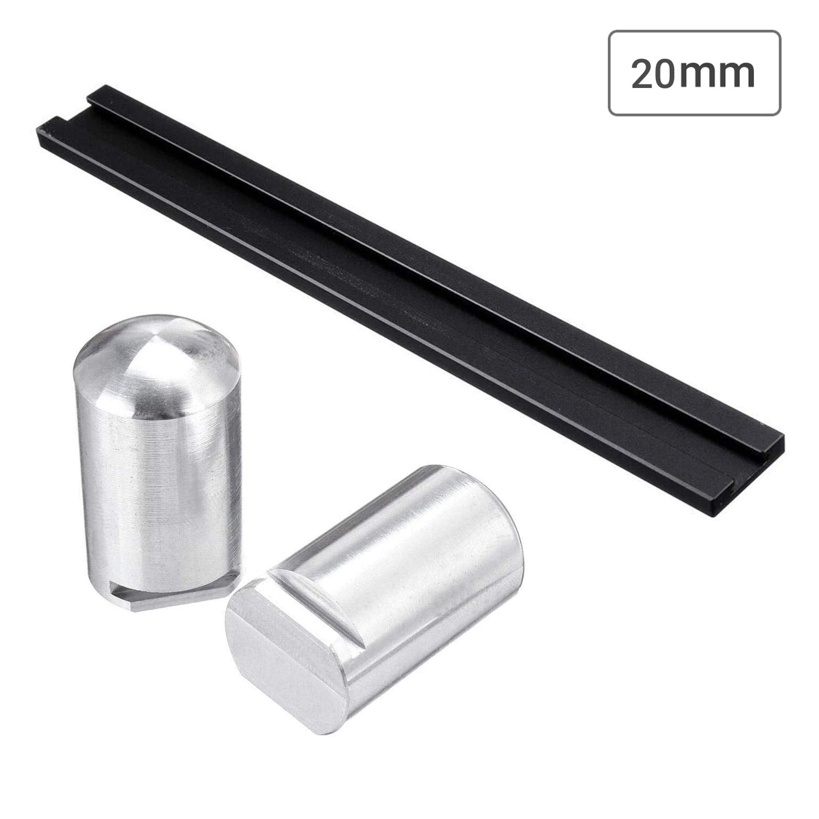 2 Pack Woodworking Planing Stop Bench Dogs Clamp 19 mm Hole 19/20mm Dog Hole Bench Dogs Clamp Workbench for T-Track Woodworking DIY Table Workbench Positioning Bench Planing Stop Baffle
