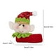 thumbnail image 3 of 5uds. Decoración navideña Adornos para botellas de vino de elfo Muñeca elfo Bolsa para copas de vino (Niña), 3 of 3