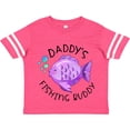 thumbnail image 3 of Inktastic Daddy's Fishing Buddy with Cute Purple Fish Boys or Girls Toddler T-Shirt, 3 of 5