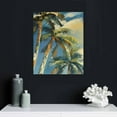 thumbnail image 4 of ONETECH  Palm Tree Canvas Wall Art: Bathroom Coconut Leaf Painting Print Bedroom Hawaii Sunset Ocean Beach Picture Abstract Tropical Seascape Artwork Colorful Coastal Scenery Wall Art, 4 of 4