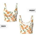 thumbnail image 3 of Sikiie Peaches Print Strappy Sports Bra for Women Padded Push Up Sports Bra Athletic Running Sports Bra Workout Bra Yoga Bra, 3 of 5