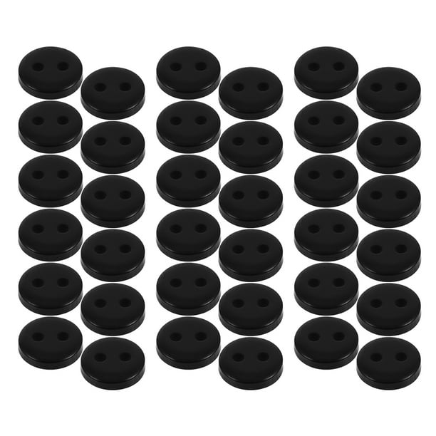 unbranded 100Ud Botones Redondos Negros Para Confección De Prendas Y Manualidades Versátiles Y Fáciles De Usar