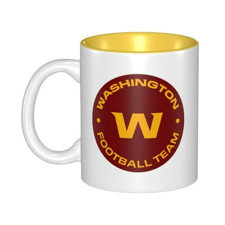 

Washington_Commanders 11 Oz Originality Coffee Mugs Large Water Mugs With Handle Porcelain Coffee Cup Thank You Gifts For Mom Dad And Friends Yellow