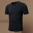 thumbnail image 4 of Luvrsol Big and Tall Men Tshirt Solid Crew Neck Moisture Wicking Tops Short Sleeve Relaxed Fit Casual Tee L-5XL, 4 of 9