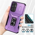 thumbnail image 3 of Funda para GANGXUN Samsung Galaxy A55 5G - Soporte metálico, Función magnética, Morado, 3 of 5