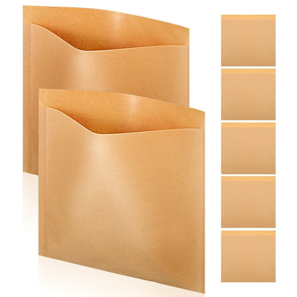 200 bolsas de papel kraft resistentes a la grasa para alimentos, ideales para panaderías, sándwiches, dulces y regalos.