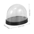 thumbnail image 2 of HONMEET 5 Sets Plastic Cloche Dome for Waterproof Home Decor Protection, 2 of 7