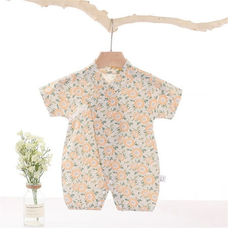 

Aayomet Baby Rompers Baby Girl Daisy T Shirt Romper Short Sleeve Oversized Bodysuit Bubble Onesie Top Clothes Orange 0-3 Months