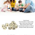 thumbnail image 2 of 30pcs Dice Set 16mm Plastic 6 Sided Round Corners Dice Cubes For Table Games Board Games Beige, 2 of 5