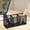 Black, variant on WLAGOOD Silver 3-Slot Metal Mesh Desk Caddy,Non-Slip Base Anti-Scratch Edge Organizer for Office Stationery,Makeup and Small Art Supply Storage