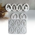 thumbnail image 2 of Easter Bunny Plaster Rabbit Pendant Keychain Epoxy Resin For DIY Crafting, 2 of 5