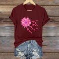 thumbnail image 2 of Birdeem Hauts à Manches Courtes pour Femmes Été Mode Imprimé Manches Courtes Blouse Amusante Col Rond T-Shirt Hauts et Blouses, 2 of 4