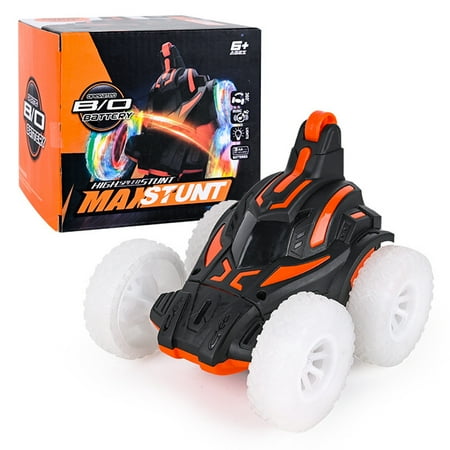 

loopsun FY23 New Year Reset Kids Toys Savings Stunt Toy Cars Stunt Tipping Bucket Car Double Sided 360° Rotating With Colorful Lights & Music Outdoor Indoor Car Gift For Boys/Girls Gifts For Children