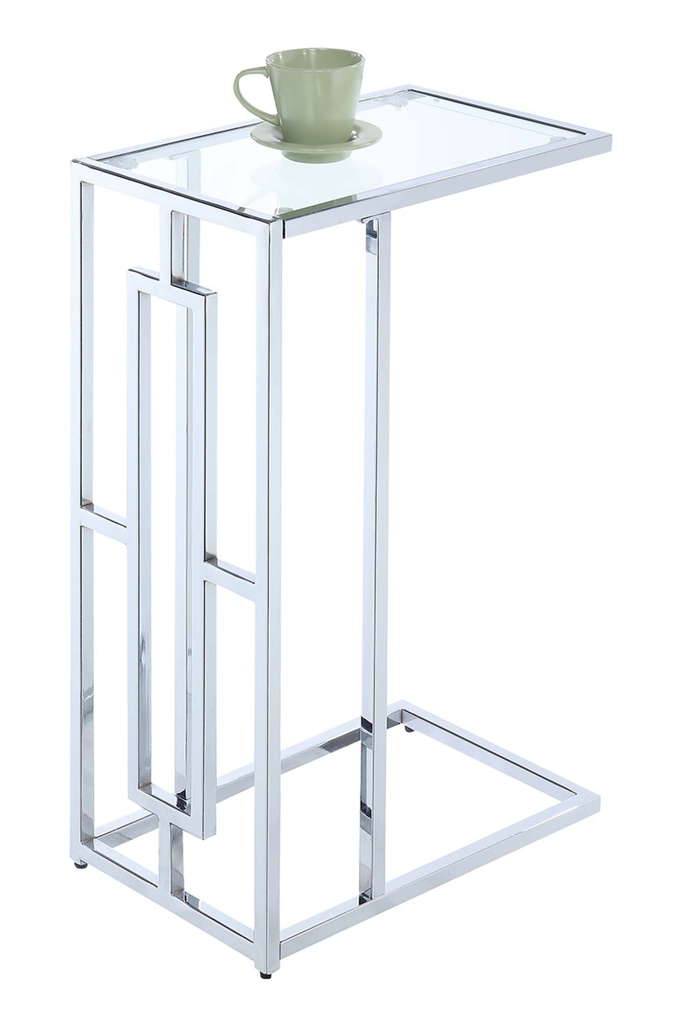 Convenience Concepts Town Square Chrome C Table