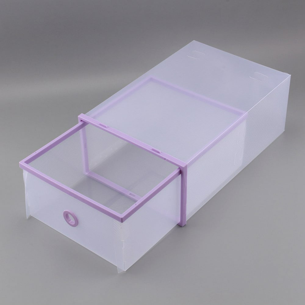 clear plastic shoe storage boxes