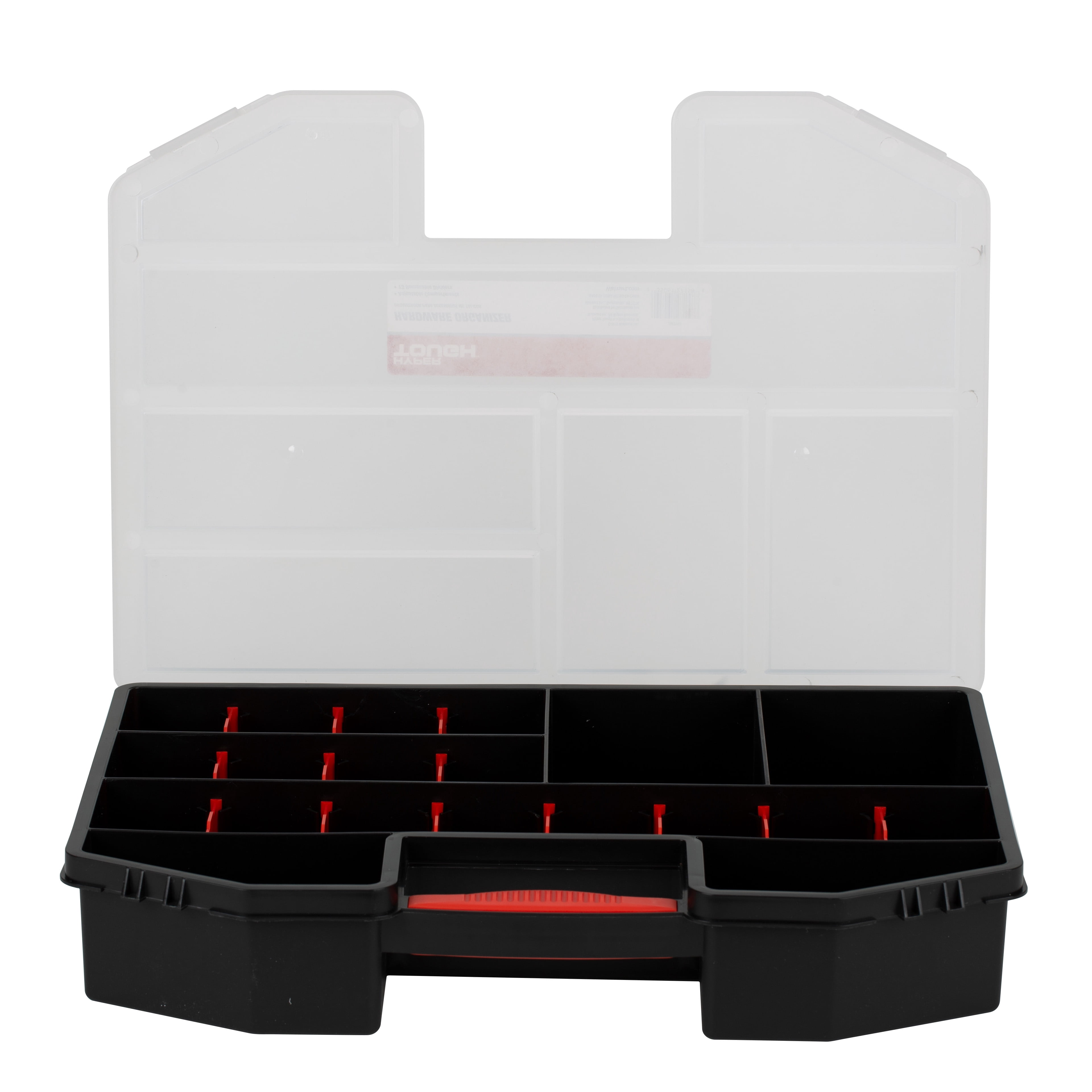 Hyper Tough Small Parts Organizer Case, Fastener Storage, Black