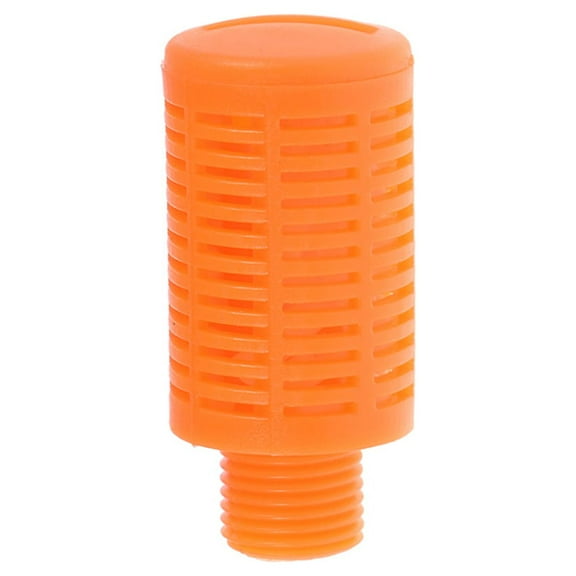 10pcs Plastic Pneumatic Muffler Exhaust Air Line  1/8 PT Orange