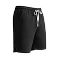 thumbnail image 6 of Erwazi Mens Shorts Solid Waffle Drawstring Waist Side Split Lightweight Summer Walking Outdoor Activities Shorts with Pocket, 6 of 6
