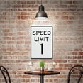thumbnail image 5 of Speed Limit 1 Sign 8X12 in Metal Signs Aluminum Sign Pre-Drilled Holes For Easy Mounting Indoor Or Outdoor Use For Fence Door Or Gate, 5 of 8