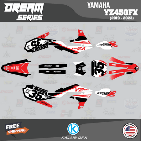 Kalair GFX Graphics Kit for Yamaha YZ450FX (2019-2023) Dream Series Kalair GFX Graphics Kit for Yamaha YZ450FX (2019-2023) Dream Series