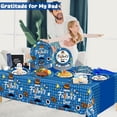 thumbnail image 6 of 122 Pcs Father's Day Tableware Set, Serves 30. Features 9" & 7" plates and napkins, ideal for family celebrations., 6 of 9