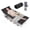 Silver Frame & Black Pad, variant on Camping Cots for Adults - Heavy Duty Folding Sleeping Cots with Carry Bag, Double Layer Portable Travel Cots for Outdoor, Camp, Beach, Home & Office (Silver Frame & Gray Pad, 1PACK)