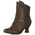 thumbnail image 2 of Ellie Shoes Brown Victorian Bootie with 2.5 Inch Heel for Ladies, 2 of 3