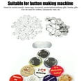 thumbnail image 3 of 100sets  Round Badge Button Parts,Blank Button Making Supplies Metal Button Pin Badge Kit Button Pin Badge Kit Button Supplies Button Parts for Button Maker Machine for DIY Craft, 3 of 8
