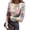 0012-Multicolor, variant on Womens Ribbed Knit Tunic Tops Henley Neck Long Sleeve Camo Shirts Stretch Slim Fit Pullover Tee