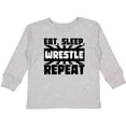 thumbnail image 3 of Inktastic Eat, Sleep, Wrestle, Repeat Boys or Girls Long Sleeve Toddler T-Shirt, 3 of 5