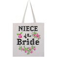 thumbnail image 3 of Inktastic Niece of the Bride Roses Tote Bag, 3 of 4