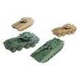 thumbnail image 2 of TISHITA 4Pcs 1/144 Scale Modern Tank Model Finished Tank Ornaments 4D Collection Armored, 2 of 8