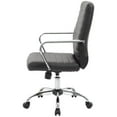 thumbnail image 5 of Scranton & Co Modern Faux Leather Swivel Office Chair in Black, 5 of 8
