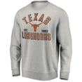 thumbnail image 2 of Men's Heathered Gray Texas Longhorns Standard Division Pullover Sweatshirt, 2 of 3
