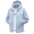 thumbnail image 2 of Weiqiqre Hommes Femmes Léger à Capuche Anti-Soleil Compressible Actif Extérieur Manches Longues Blouse à Capuche, 2 of 6