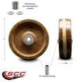 thumbnail image 2 of SCC - 5" High Temp Phenolic Wheel w/Roller Bearing - 3/8" Bore -600 lbs Capacity, 2 of 2