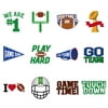 Tinksky 72Pcs Super Bowl Art Tattoos Football Sports Face Body Stickers Party Decorations