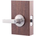 thumbnail image 3 of xianlin-AL1230SS Levier de Porte Intimité Avery, Nickel Satiné, 3 of 4