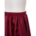 thumbnail image 6 of Eandarui Kids Girl Long Full Circle Ballroom Dance Skirt Flamenco Cha Cha Latin Dancewear Long Maxi Skirt Burgundy 150, 6 of 7