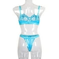 thumbnail image 2 of POINTERTECK 2Pcs Lace Hot Underwear Set Bra Underpant Gift for Women, 2 of 9