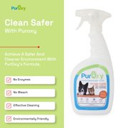 PurOxy Dogs, Cats Stain & Odor Eliminator Trigger Spray Bottle, 32oz