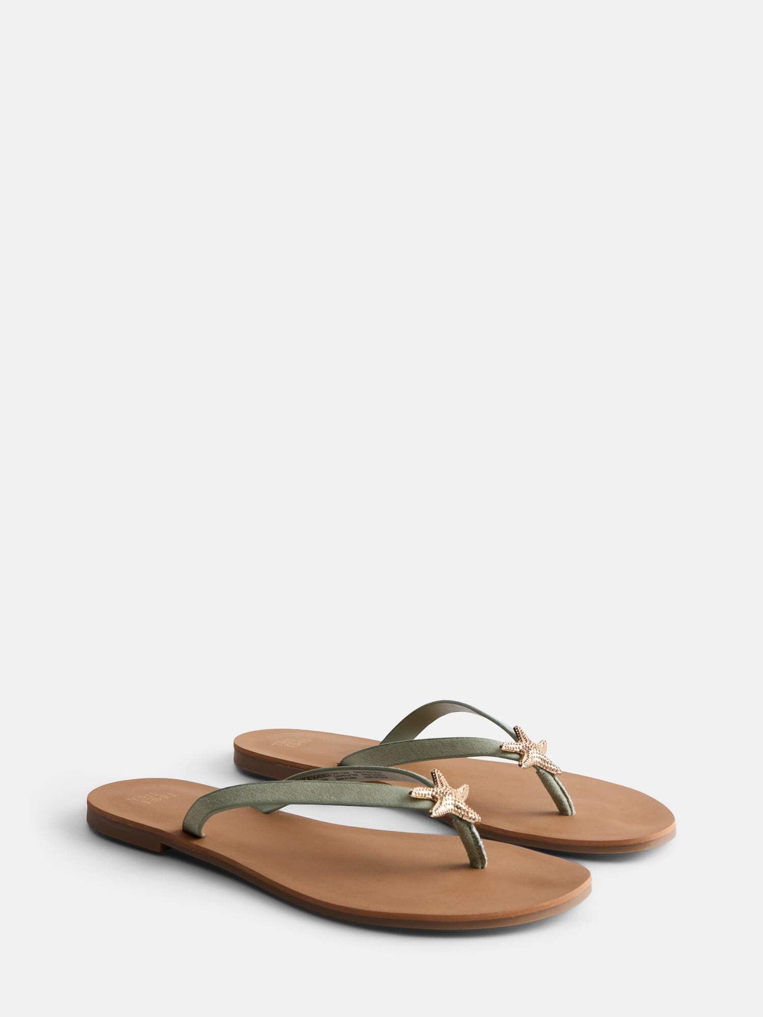 Time and Tru Women's Ornament Thong Sandals
